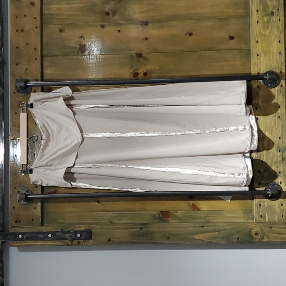 VINCE VELVET PURL-EDGED PANELED MAXI COLUMN SKIRT SIZE 16 PLUS SIZE - Picture 11 of 13